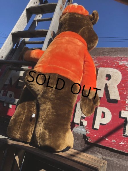 画像16: 80s Vintage A&W Root Beer Rooty Bear Jumbo Size Plush Doll 95cm (M191) (16)