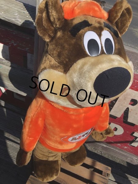 画像8: 80s Vintage A&W Root Beer Rooty Bear Jumbo Size Plush Doll 95cm (M191) (8)