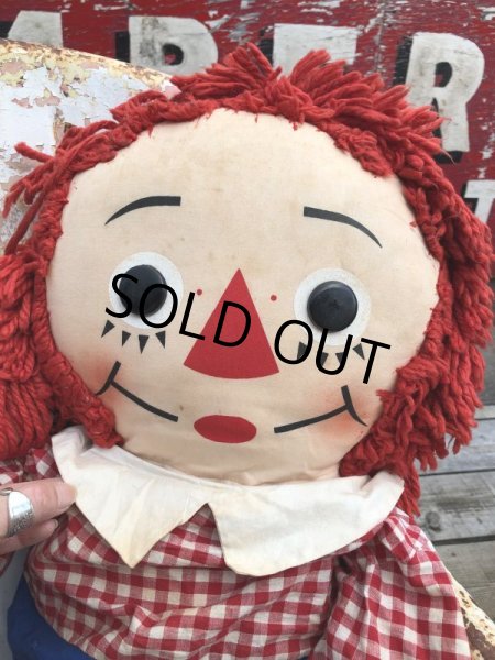 画像6: 70s Vintage Raggedy Ann & Andy Rug Doll / Big Andy 100cm (M199)  (6)