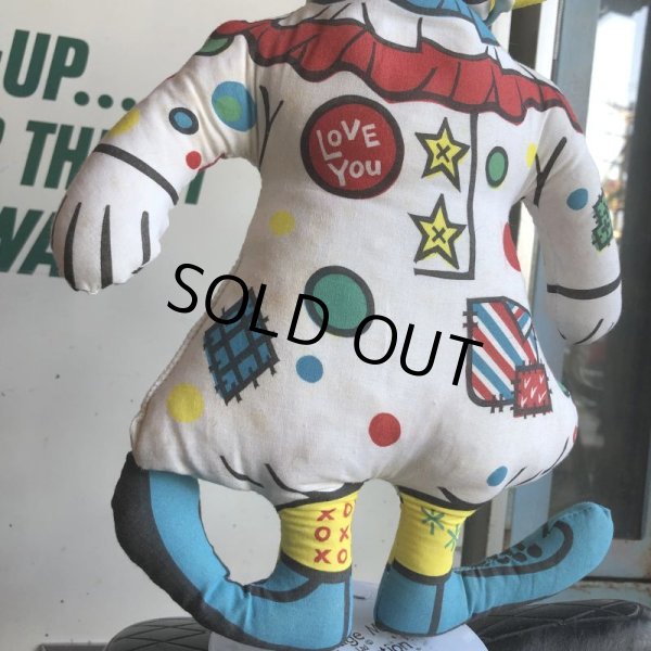 画像4: Vintage Pillow Cloth Doll Clown (M197) (4)
