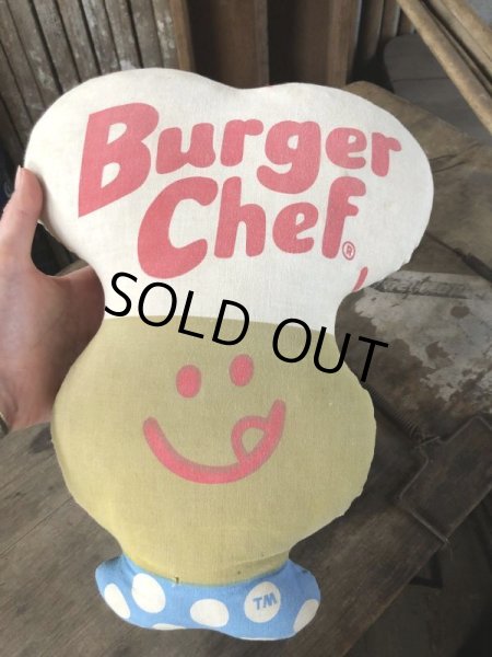 画像7: 70s Vintage Pillow Cloth Doll Burger Chef (M194) (7)