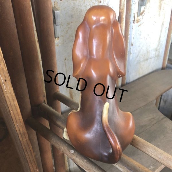 画像3: Vintage Basset Hound Plastic Statue (M196) (3)