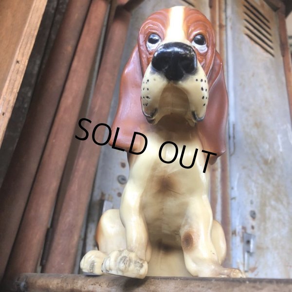 画像8: Vintage Basset Hound Plastic Statue (M196) (8)