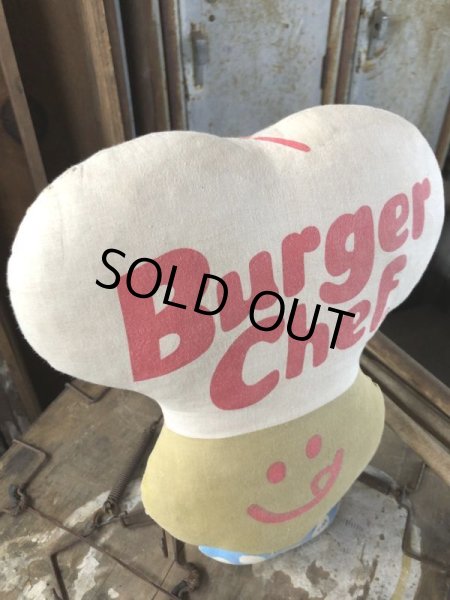 画像2: 70s Vintage Pillow Cloth Doll Burger Chef (M194) (2)