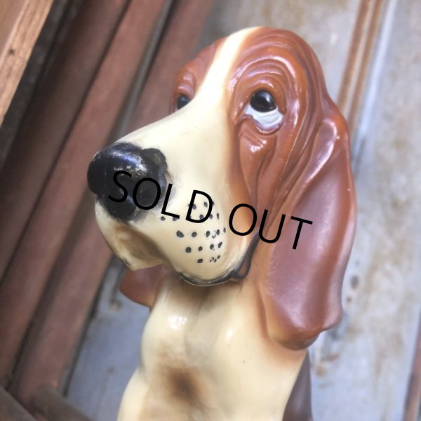 画像5: Vintage Basset Hound Plastic Statue (M196) (5)