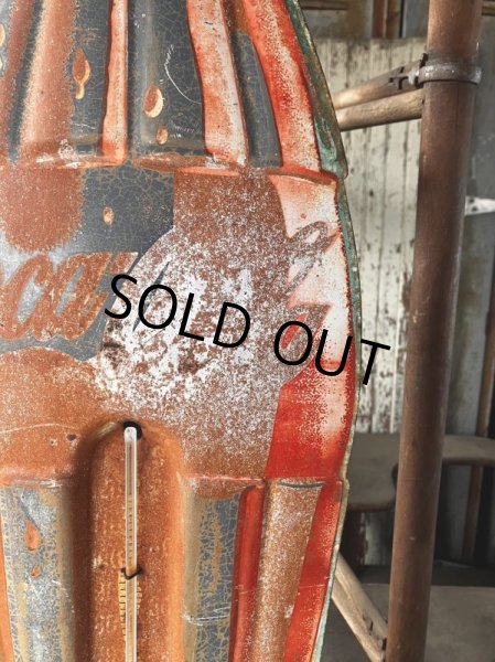 画像3: Vintage Coca Cola Advertising 29' Tall Large Size Thermometer (M200)  (3)