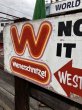 画像9: 【店舗引き取り限定】 Vintage Advertising Wienerschnitzel Hot Dogs Store Display Wooden Sign (M201)  (9)