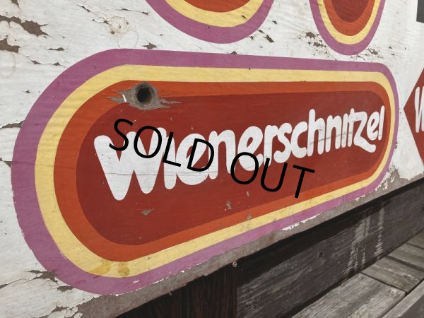 画像11: 【店舗引き取り限定】 Vintage Advertising Wienerschnitzel Hot Dogs Store Display Wooden Sign (M201)  (11)