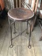 画像22: 1900s Antique ROYAL M.M CO CHICAGO Ice Cream Parlor Stool Twisted Iron Legs (M203)  (22)