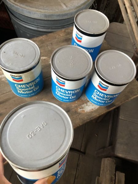 画像5: Vintage CHEVRON Quart Oil can (M206)  (5)