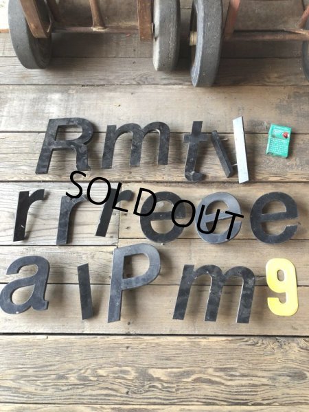 画像5: Vintage Advertising Store Display Letters Sign “ a ”  (M227)  (5)