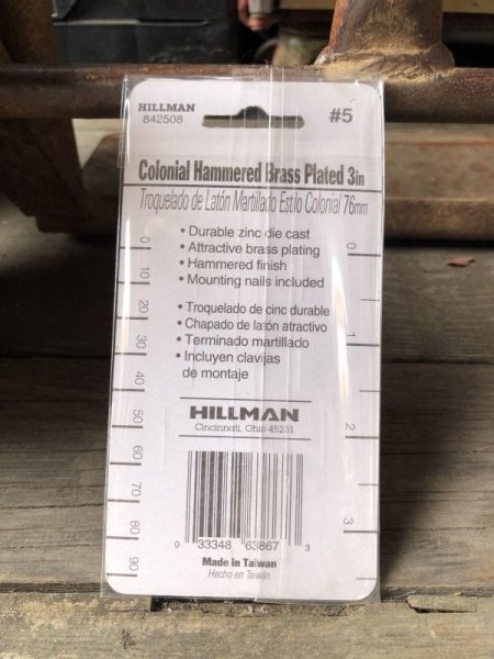 画像3: Vintage Hillman 3-Inch Colonial Hammersd Brass Plated House Number 5 (M210)  (3)