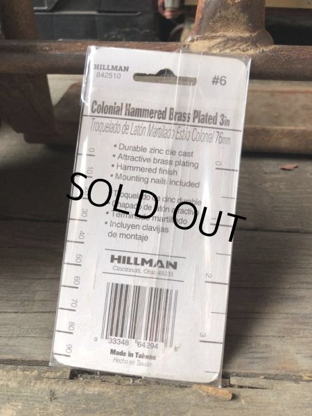 画像3: Vintage Hillman 3-Inch Colonial Hammersd Brass Plated House Number 6 (M209)  (3)