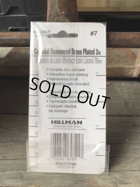 画像3: Vintage Hillman 3-Inch Colonial Hammersd Brass Plated House Number 7 (M208)  (3)