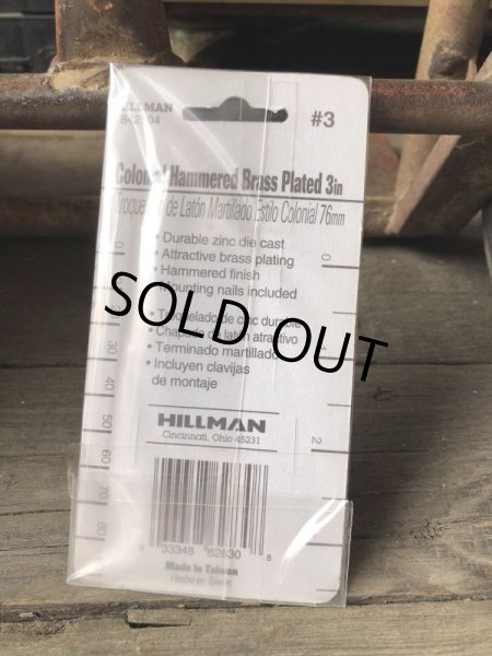 画像3: Vintage Hillman 3-Inch Colonial Hammersd Brass Plated House Number 3 (M213)  (3)