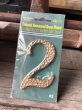 画像2: Vintage Hillman 3-Inch Colonial Hammersd Brass Plated House Number 2 (M214)  (2)