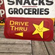 画像2: Original Carl's Jr Hardee's Advertising Drive-thru Vintage Sign (M262) (2)