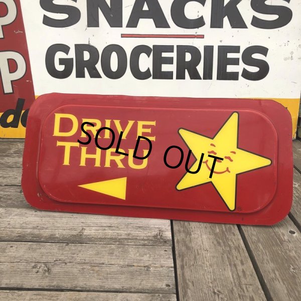 画像2: Original Carl's Jr Hardee's Advertising Drive-thru Vintage Sign (M262) (2)