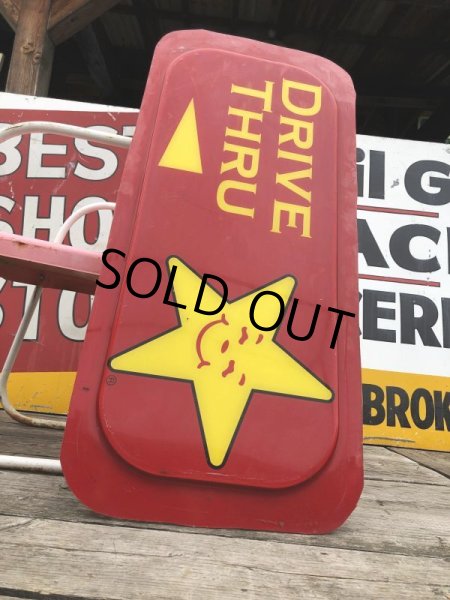 画像11: Original Carl's Jr Hardee's Advertising Drive-thru Vintage Sign (M262) (11)