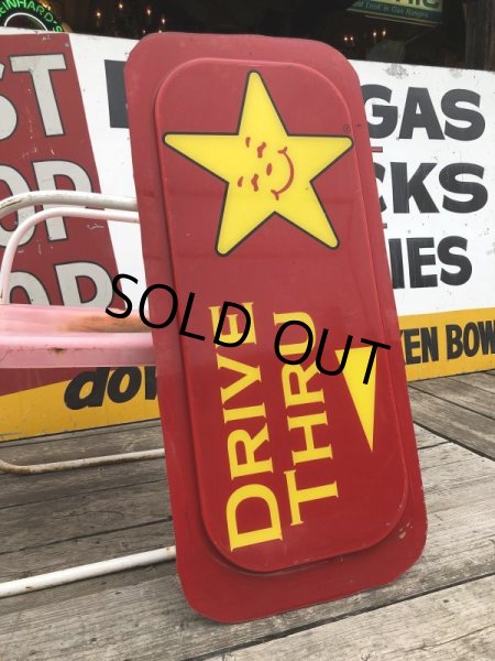 画像10: Original Carl's Jr Hardee's Advertising Drive-thru Vintage Sign (M262) (10)
