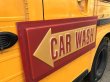 画像15: Vintage CAR WASH Service Station Sign (M263) (15)