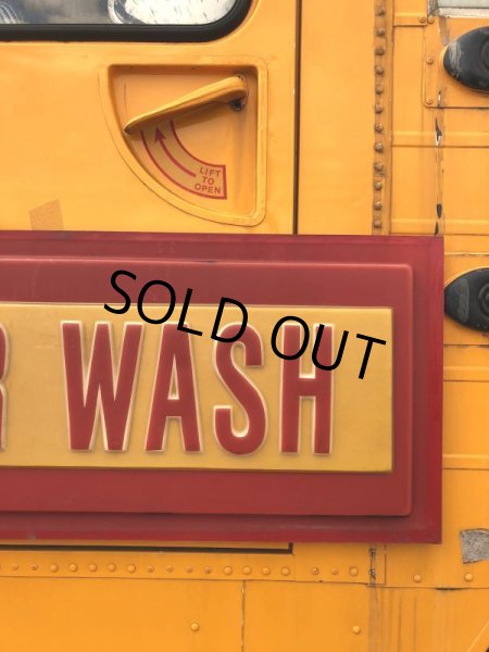 画像17: Vintage CAR WASH Service Station Sign (M263) (17)