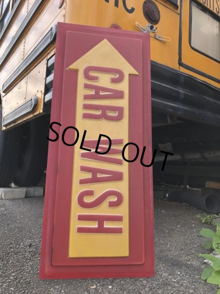 画像6: Vintage CAR WASH Service Station Sign (M263) (6)