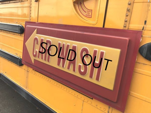 画像14: Vintage CAR WASH Service Station Sign (M263) (14)