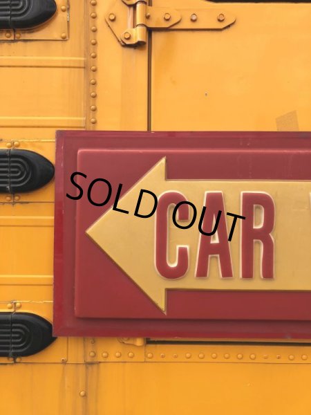 画像16: Vintage CAR WASH Service Station Sign (M263) (16)