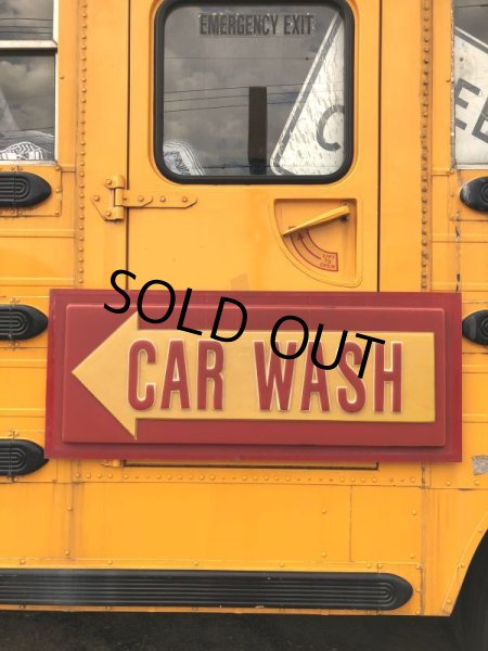 画像18: Vintage CAR WASH Service Station Sign (M263) (18)