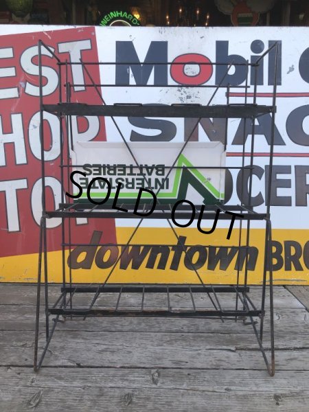 画像17: Vintage Interstate Batteries Advertising Sign Metal Store Display Rack Stand (M265)  (17)