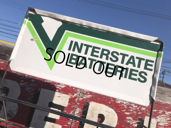 画像12: Vintage Interstate Batteries Advertising Sign Metal Store Display Rack Stand (M265)  (12)