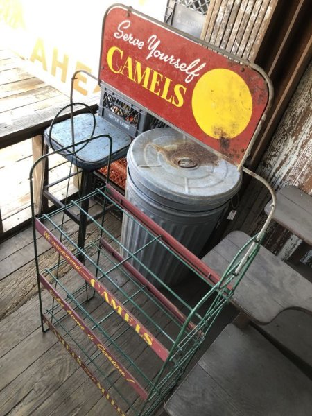 画像23: Vintage Advertising Camel Cigarettes Store Display Shelf Rack Sign (M205)  (23)