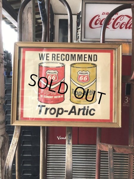 画像9: 60s Vintage Phillips 66 Trop Artic 1 Quart Motor oil Can Sign (M267)  (9)