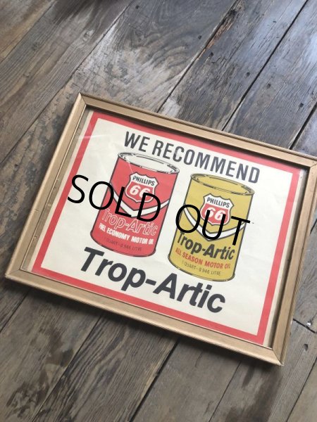 画像10: 60s Vintage Phillips 66 Trop Artic 1 Quart Motor oil Can Sign (M267)  (10)