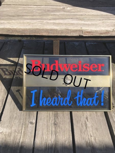画像2: Vintage Advertising Budweiser Beer I Heard That! Lighted Store Display Sign (M269)  (2)