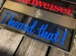 画像11: Vintage Advertising Budweiser Beer I Heard That! Lighted Store Display Sign (M269)  (11)