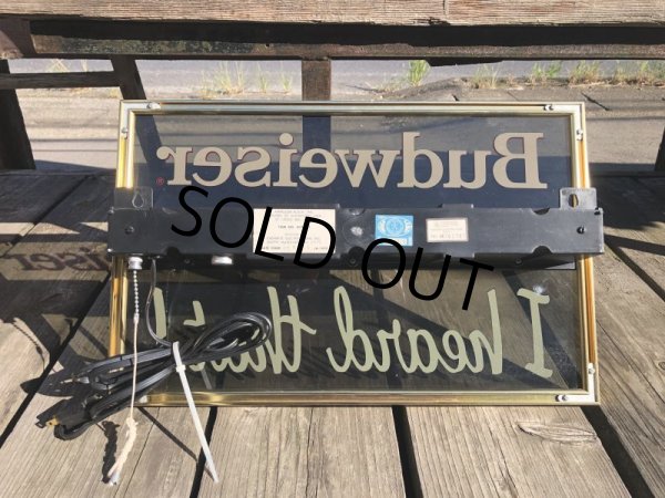 画像7: Vintage Advertising Budweiser Beer I Heard That! Lighted Store Display Sign (M269)  (7)