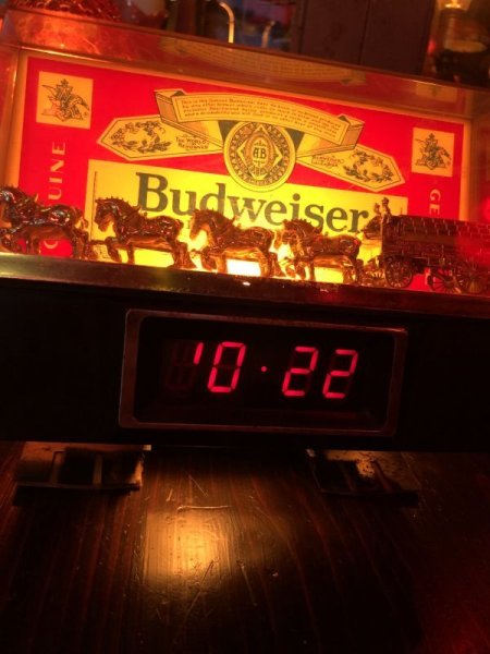 画像28: Vintage Budweiser Beer Lighted Store Display Advertising BAR Sign (M271)  (28)