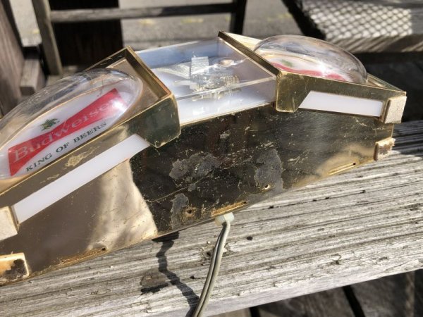 画像5: Vintage Budweiser Beer Lighted Store Display Advertising BAR Sign (M270)  (5)