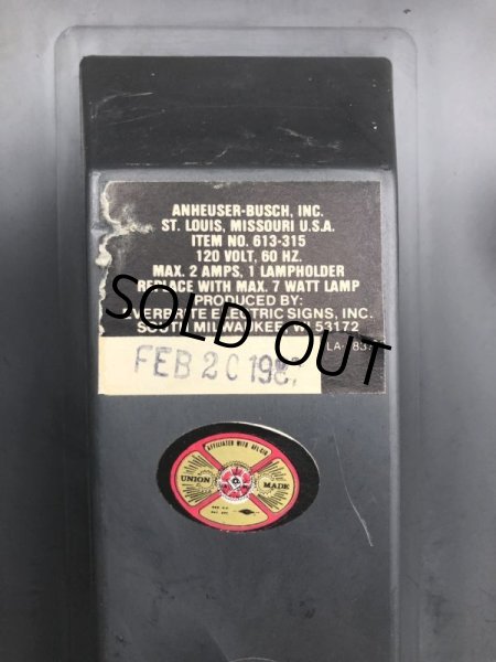 画像20: Vintage Michelob Light Beer 3D Eagle Plaque Store Display Lighted Sign (M272)  (20)