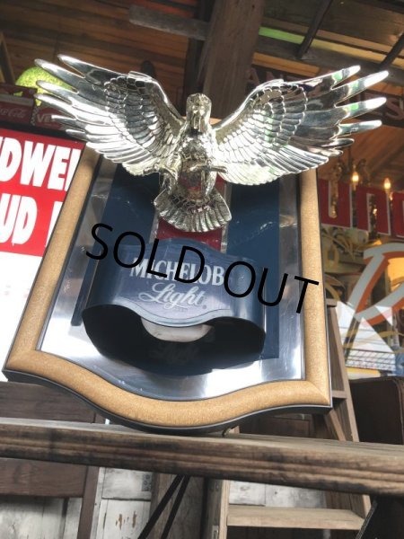 画像4: Vintage Michelob Light Beer 3D Eagle Plaque Store Display Lighted Sign (M272)  (4)