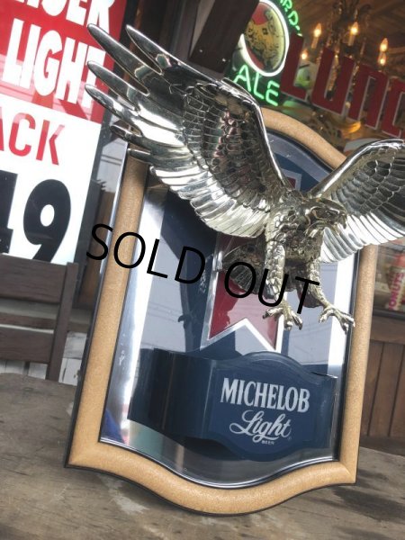 画像3: Vintage Michelob Light Beer 3D Eagle Plaque Store Display Lighted Sign (M272)  (3)