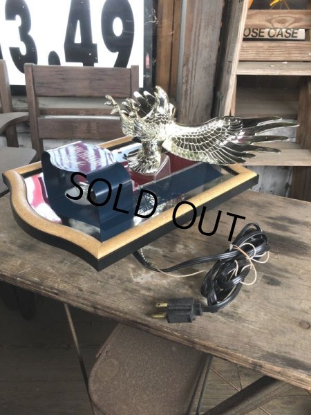 画像14: Vintage Michelob Light Beer 3D Eagle Plaque Store Display Lighted Sign (M272)  (14)