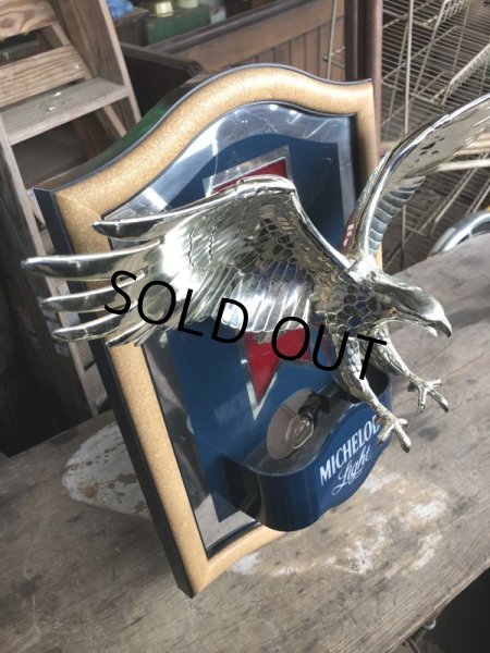 画像8: Vintage Michelob Light Beer 3D Eagle Plaque Store Display Lighted Sign (M272)  (8)