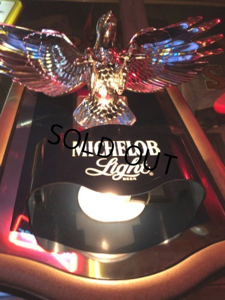 画像25: Vintage Michelob Light Beer 3D Eagle Plaque Store Display Lighted Sign (M272)  (25)
