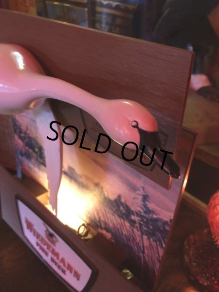 画像22: 60s Wiedemann's Fine Beer Trumpeter Swan Advertising Store Display Lighted Sign (M273)  (22)