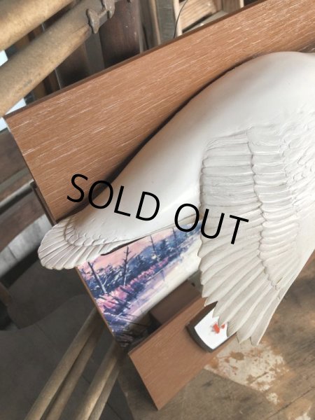 画像4: 60s Wiedemann's Fine Beer Trumpeter Swan Advertising Store Display Lighted Sign (M273)  (4)