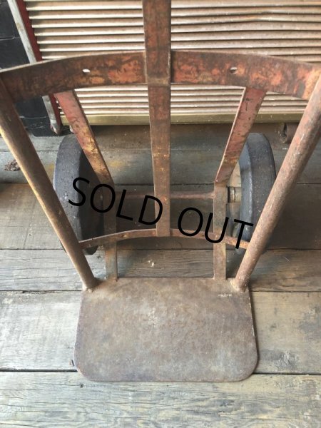 画像4: 【店舗引き取り限定】 Vintage Antique Old Industrial Heavy Duty Hand Truck Dolly (M275)  (4)