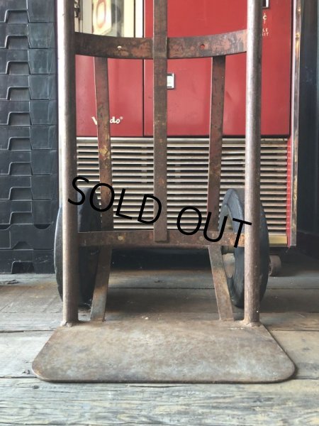 画像5: 【店舗引き取り限定】 Vintage Antique Old Industrial Heavy Duty Hand Truck Dolly (M275)  (5)
